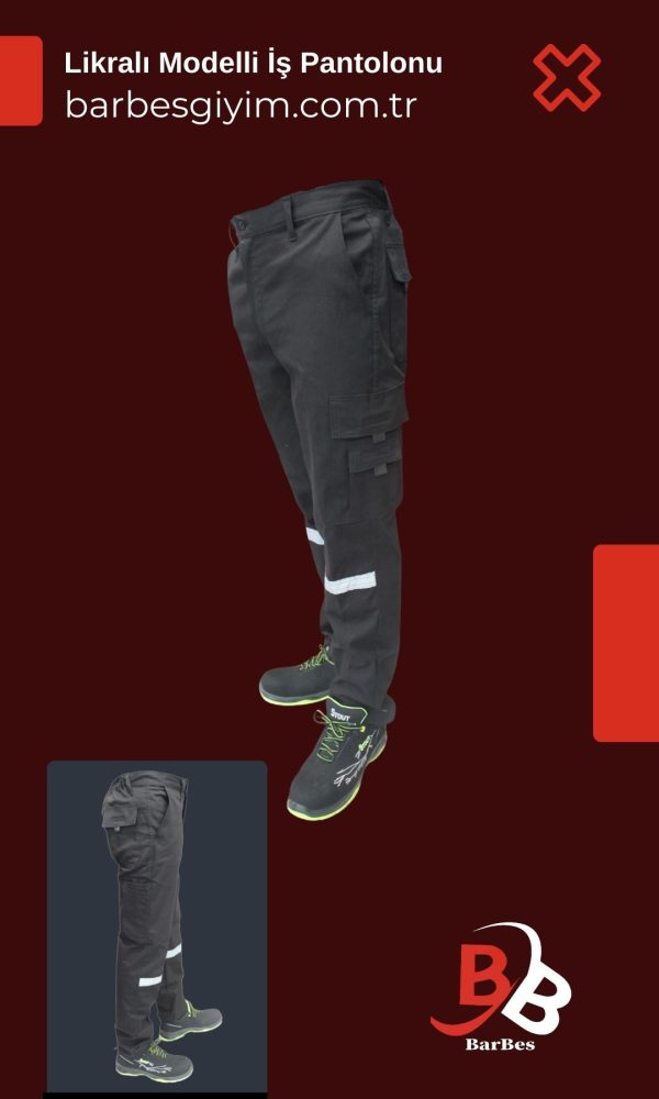 Likralı 16/12 Modelli İş Pantolonu
